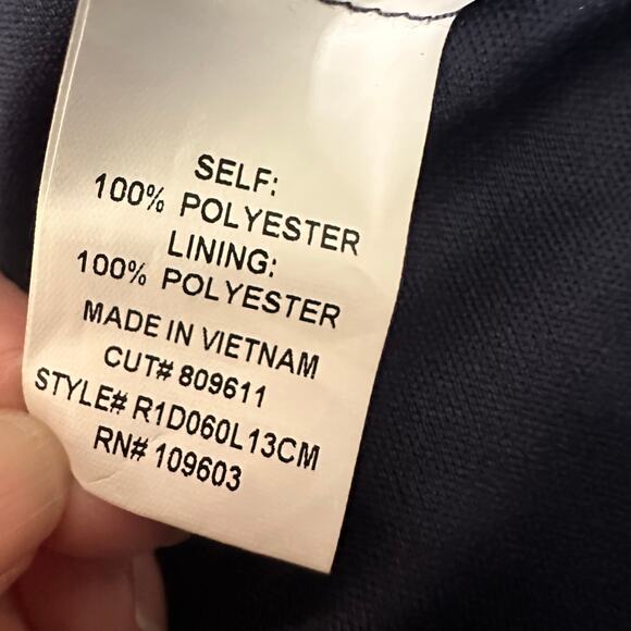 Chris Mclaughlin Womens Lace Overlay Dress Dark Blue 3/4 Bell Sleeve Size 16 - Picture 7 of 9